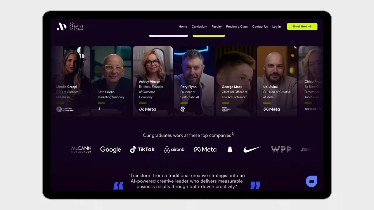 AD Creative Academy — online learning platform for paid social