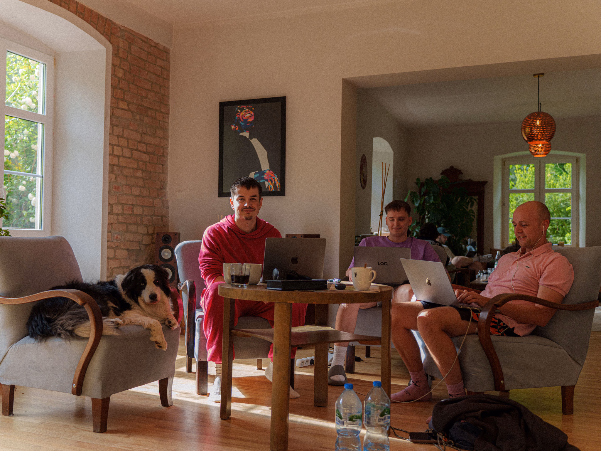 Our team at work